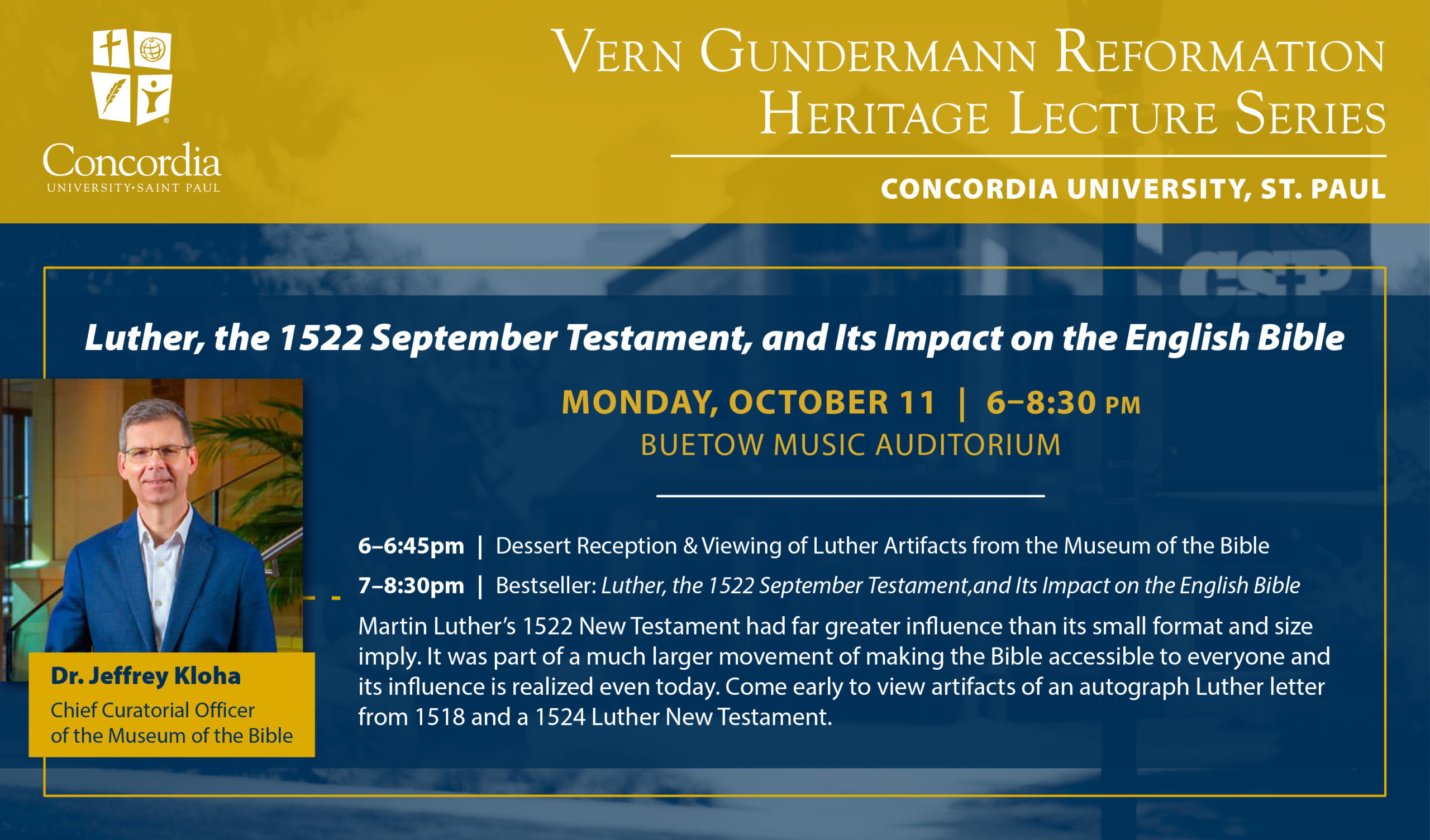 Reformation Heritage Lecture